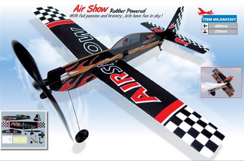 XA03301 Самолет ZT Model Aviator Air Show 16'' с резиномотором